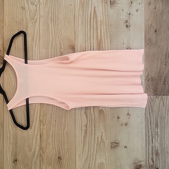 Free People Light Pink Ribbed Swing Tank Size Small - Picture 5 of 5
